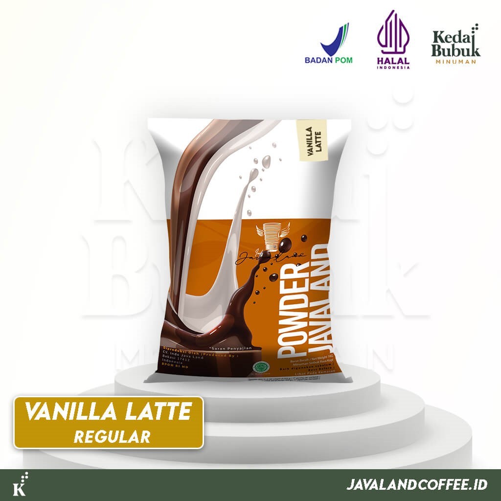 

Javaland Bubuk Minuman Rasa Vanilla Latte 1Kg - Regular Plain | Bubble Powder Drink Boba