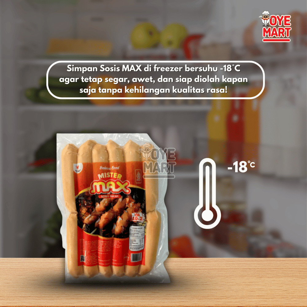 

JUN Mister Max Sosis Bakar Isi 12 gr Oye Mart
