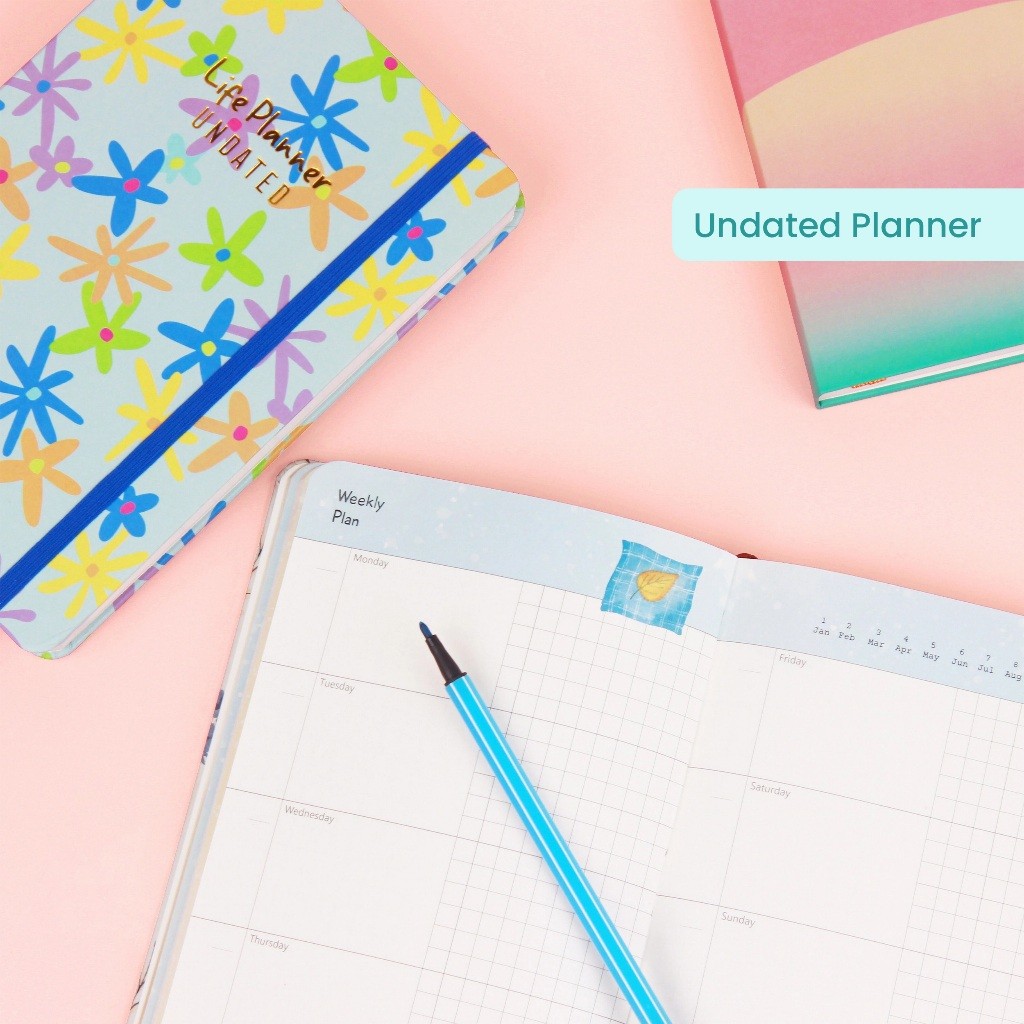 

bukuqu Life Undated Planner - Agenda - Notebook - Journal - Notes