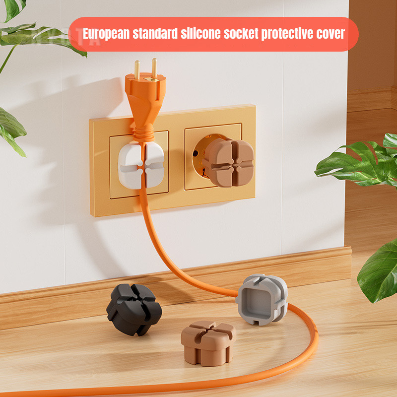 Tutup Stop Kontak Listrik Silikon Listrik Safety Socket Cover Pengaman Stop Kontak Otomatis Electric