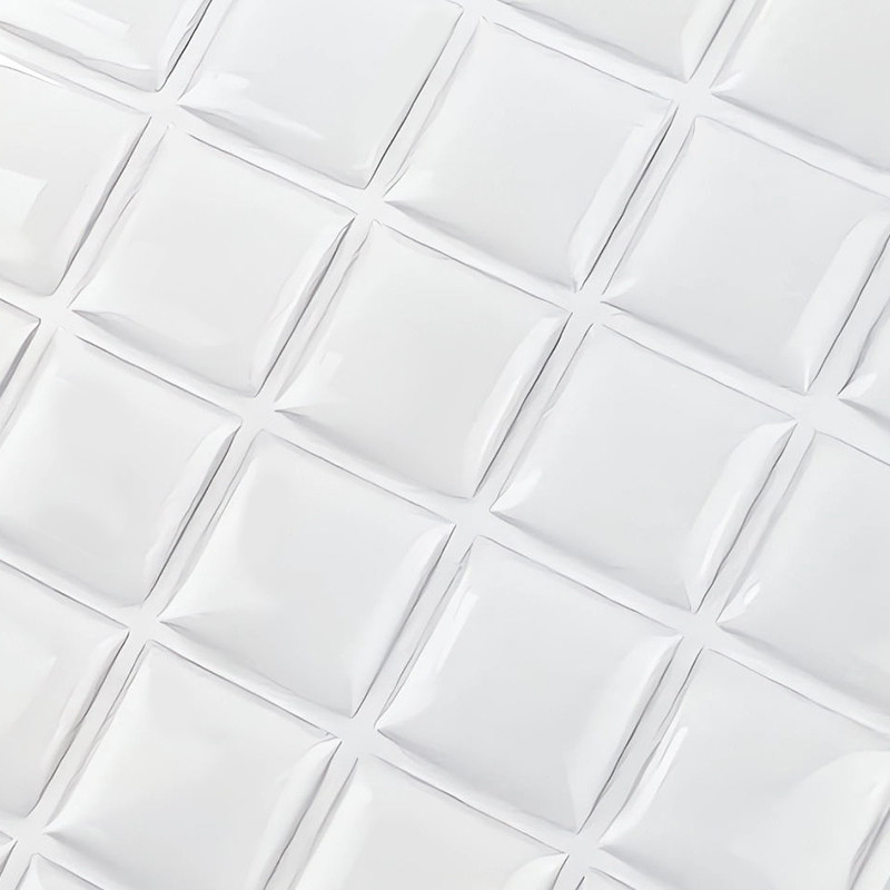 

100pcs 16/25/25.4/30 Square Clear Epoxy Sticker Clear Epoxy Domed Cups For Manual DIY Jewelry Craft Making