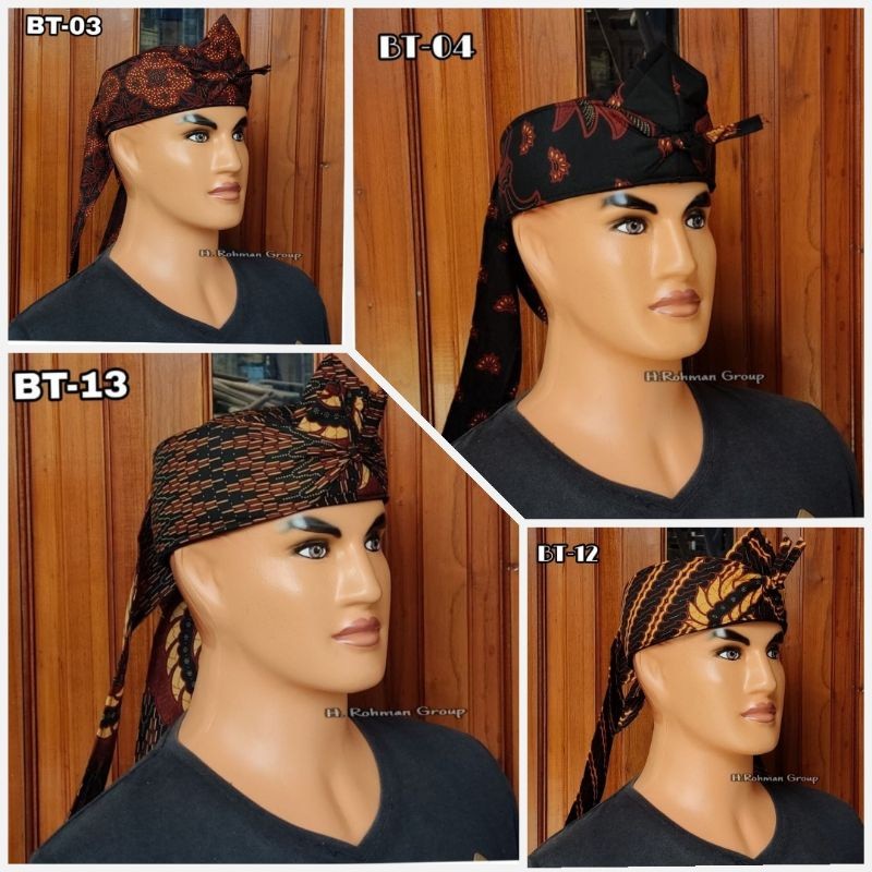 Iket Blangkon Jawa Sunda Jogja Motif Batik Ukuran Dewasa