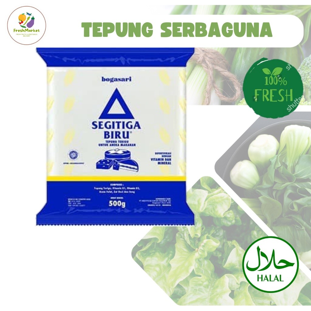 

Tepung Segitiga Biru 500 Gram Sayurinstant
