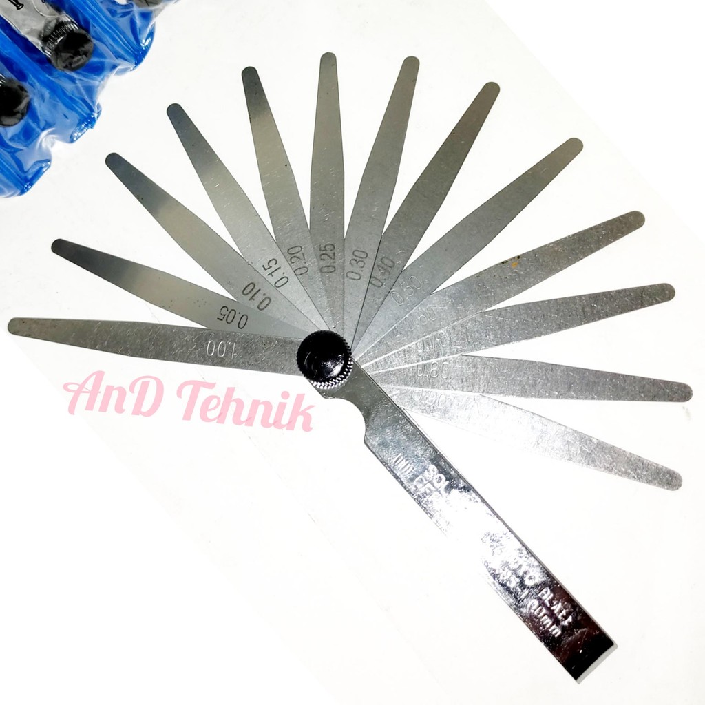 Feller Gauge / Puller Stelan Klep 13 Blade 0.05-1.00 Terompet Germany