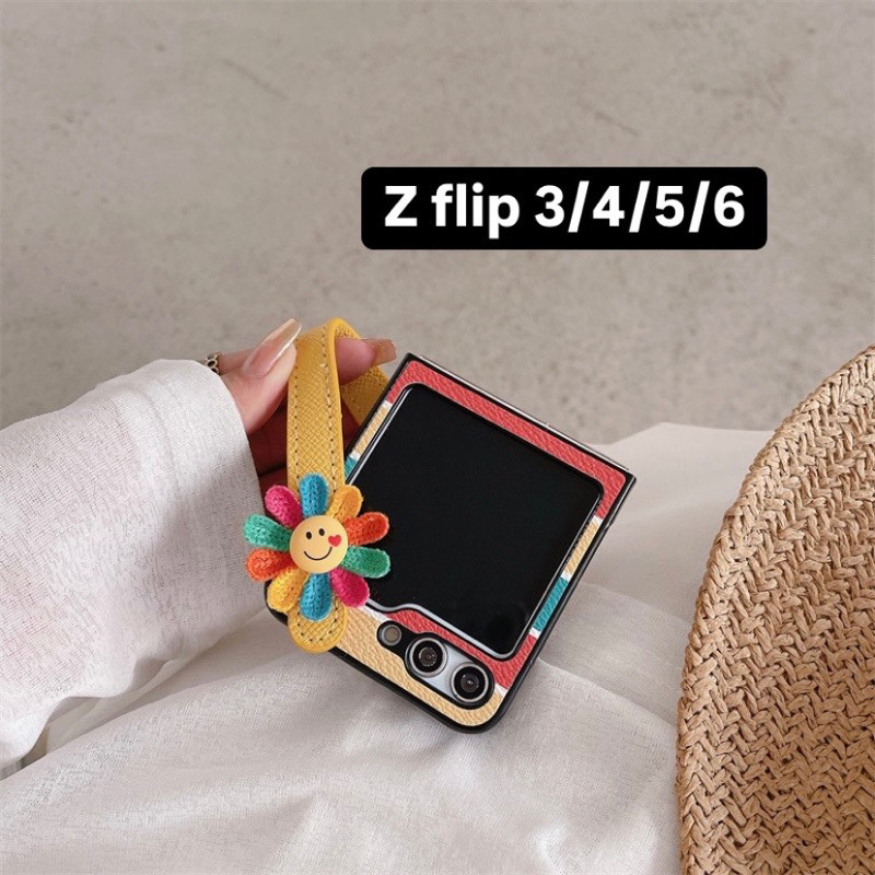 READY sunflower holder strap case casing samsung galaxy z flip6 / z flip5 / z flip4 / z flip3 5G z f