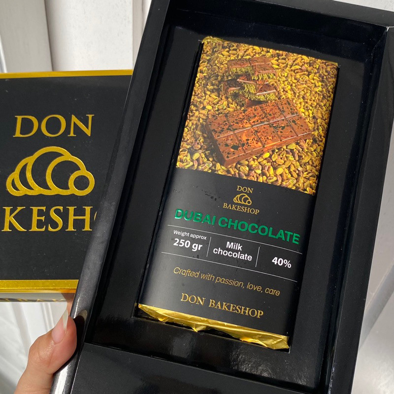 

Coklat Dubai Don BAKESHOP Pistachio Kunafa