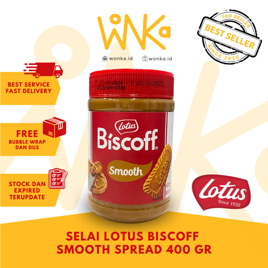 

Lotus Spread Smooth - Selai Speculoos 400 gr - Biscoff Caramel Cookie