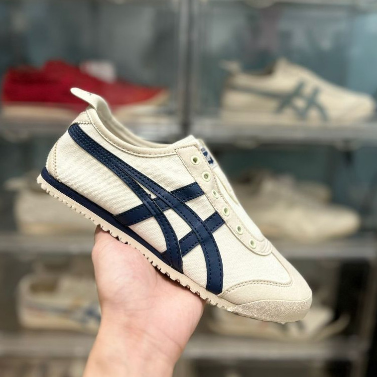 Sepatu Onitsuka Slip On Midnight Navy / White Navy