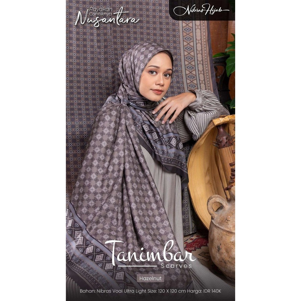 NC_Hijab nibras motif Tanimbar Scarves Hijab Bahan Ultra Voal Premium Bermotif by Nibras