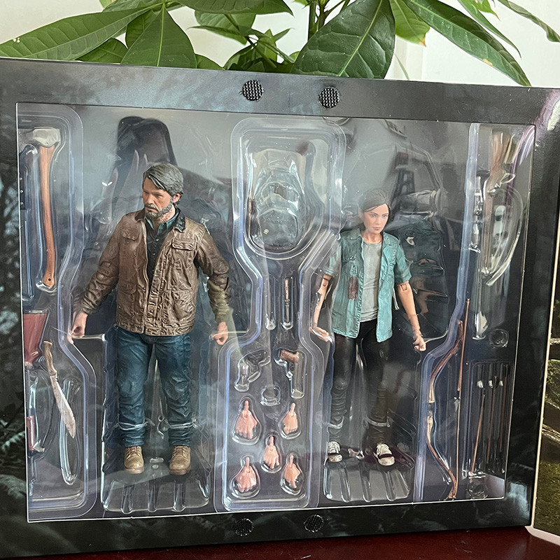 NECA Figure The Last Of Us Part 2 Joel Ellie With Bow Action Figure 18cm 2pcs set Model Toy Joint Mo