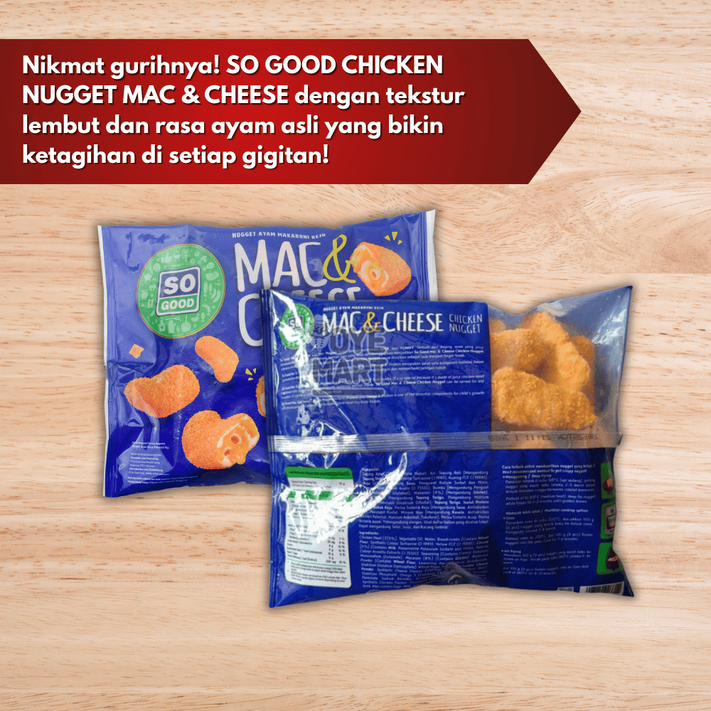 

JUN So Good Chicken Nugget Mac & Cheese 400gr / Nugget Makroni Keju