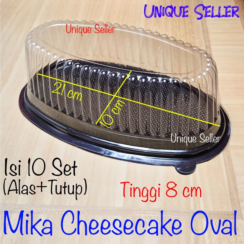 [Isi10] Mika CT Oval Cheese Cake / Mika Puding Ovale Jubile / Mika Kue Cake Oval / Mika Cake Tray Ov
