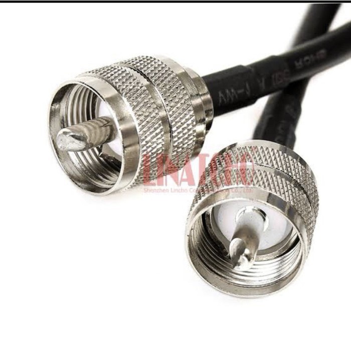 VCT88 Kabel Jumper Rg58 panjang 15 meter UHF male ke UHF male
