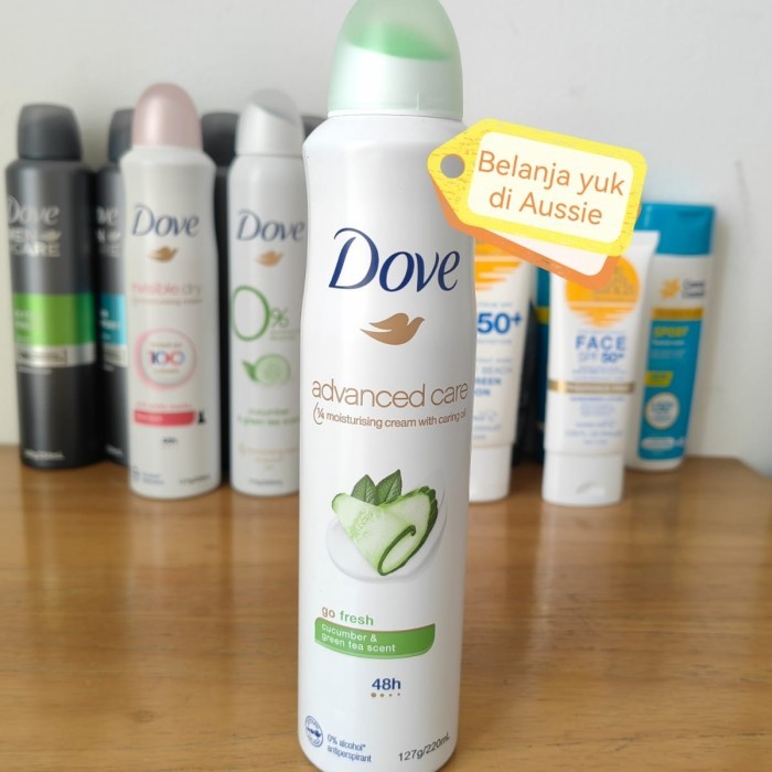 Dove Advanced Care Deodorant Spray 48h 0% Alcohol Antiperspirant  - Cucumber&Green GUS