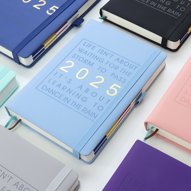 

[COD] 2025 Agenda Planner A5 Notebook Weekly Monthly Diary Book Journal School Office Supplies Stationery Schedule