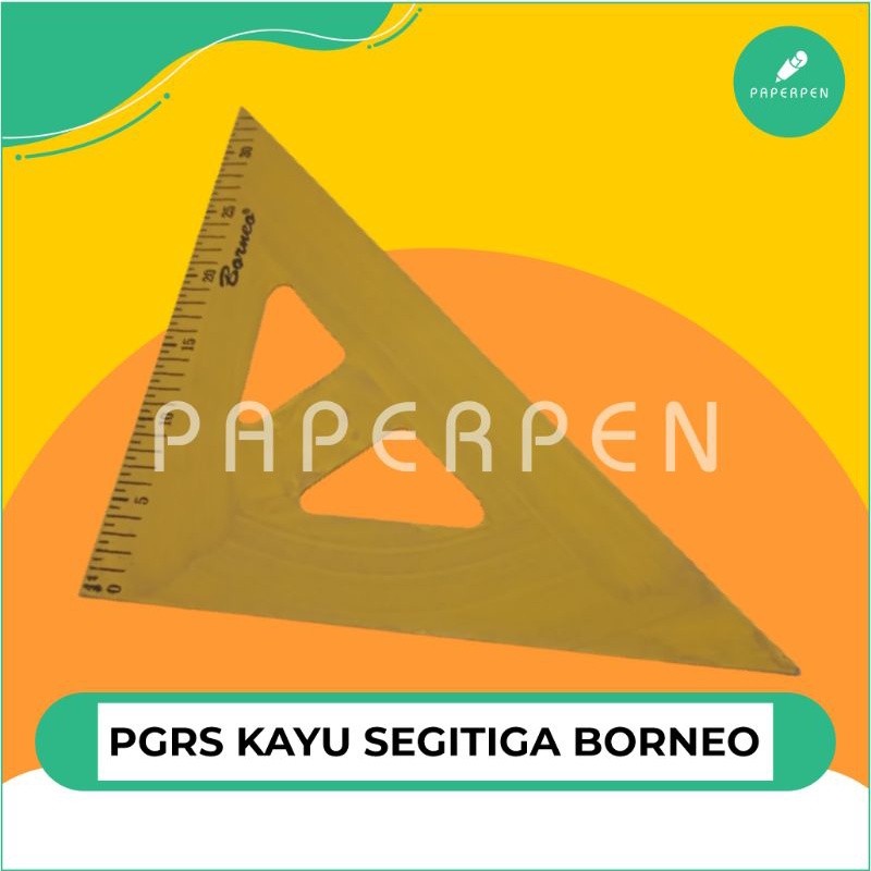 

(PST.ATK) PENGGARIS KAYU SEGITIGA BORNEO