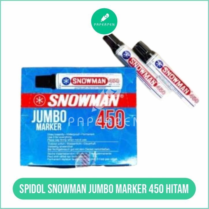 

(SN.ATK) Spidol Snowman Jumbo Marker 450 Hitam