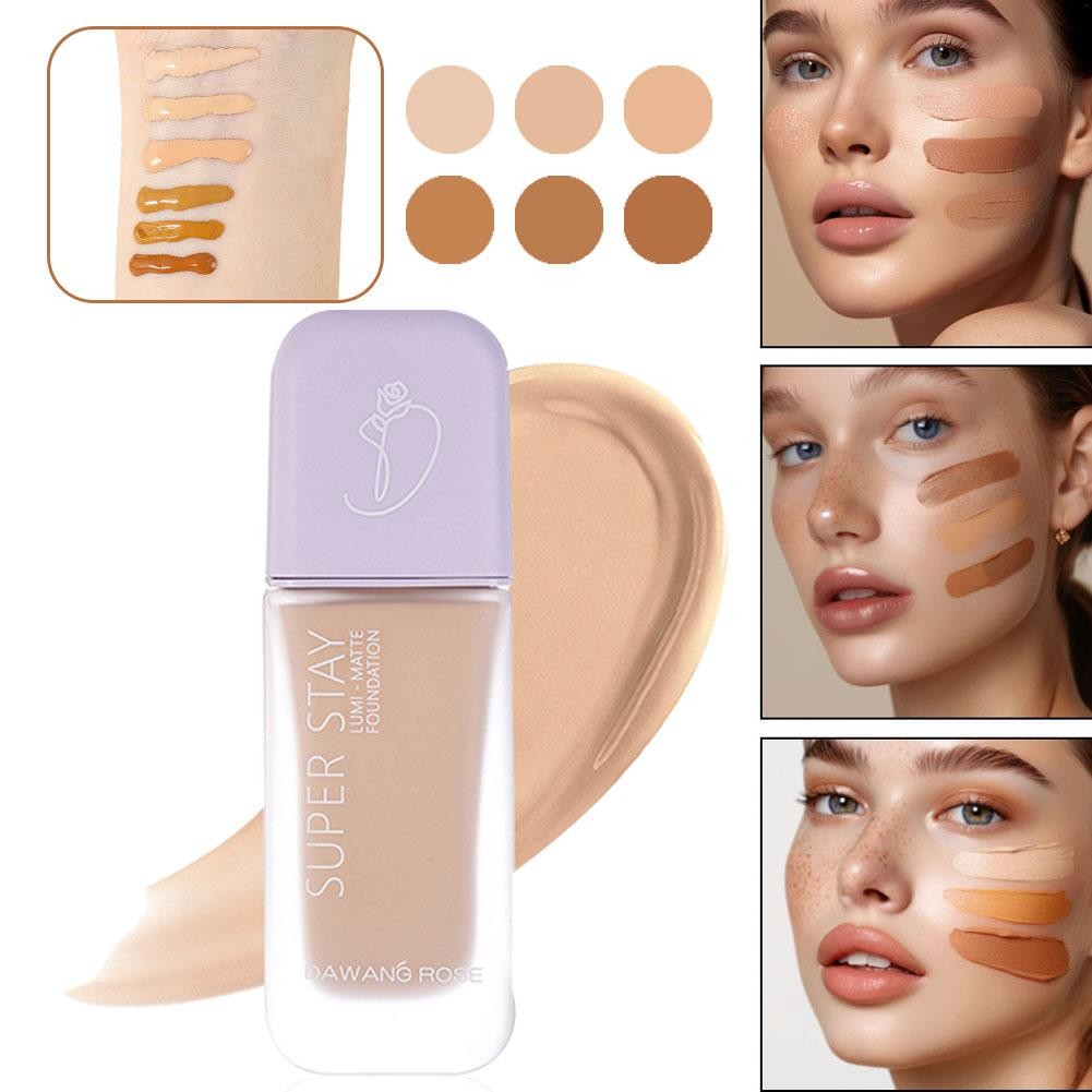 DAWANG ROSE Concealer Alas Bedak Cair Perawatan Kulit Krim Tahan Lama Anti Keringat Dan Tahan Air Pe