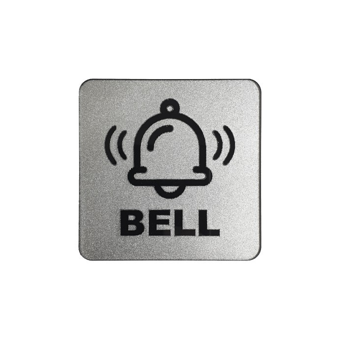 

RZ99 Sign Akrilik - BELL SILVER - Signage Bell Rumah /Bell Meja Bill Waiter