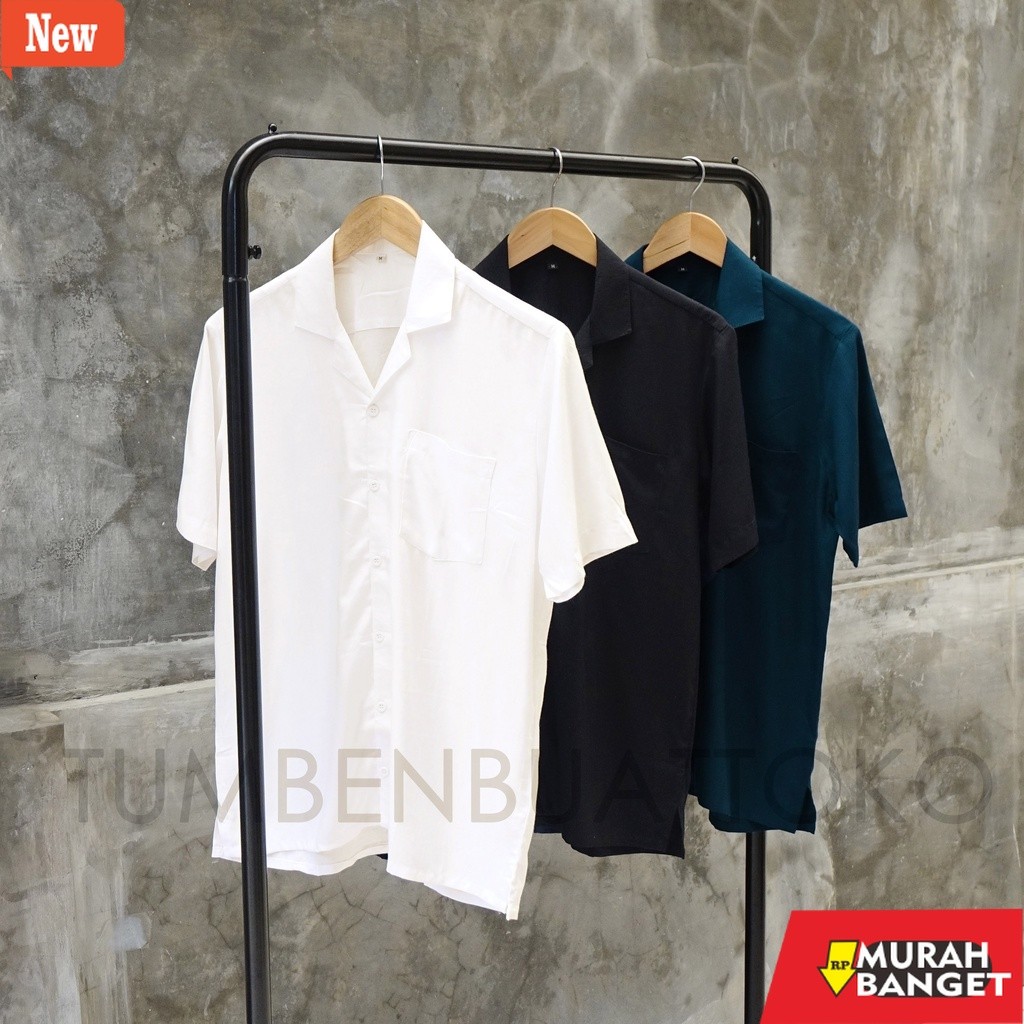 Kemeja formal pria KEMEJA POLOS - KEMEJA PRIA - KEMEJA HAWAIAN POLOS - CLASSIC SHIRT - KEMEJA PANTAI