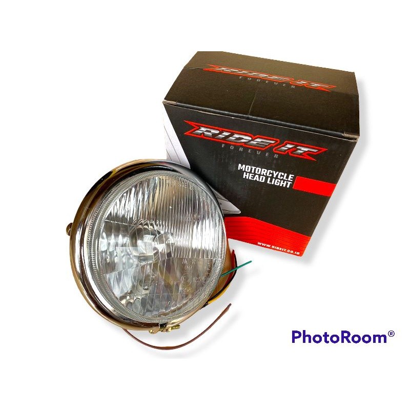 Lampu Pesek HD H4 Autopal Reflektor Headlamp Led Autopal Lampu HD pesek Pnp Cb GL Megapro Tiger