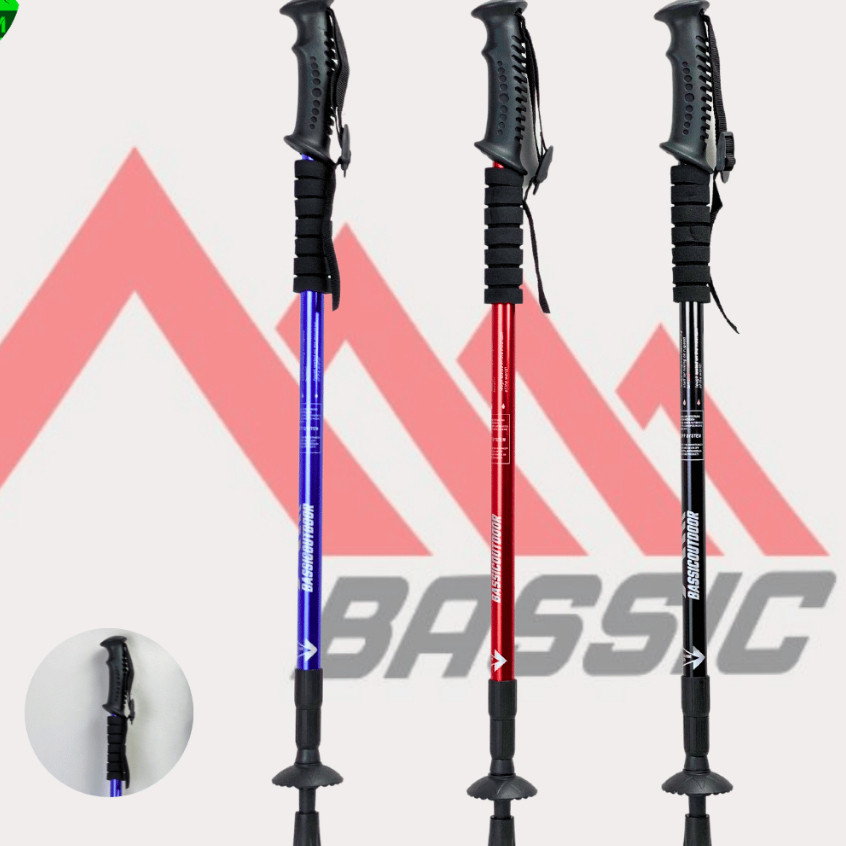 MJ71 TREKKING POLE TONGKAT PENDAKI 135CM  / TONGKAT HIKING 135CM tracking pole trekking pole Haoyang