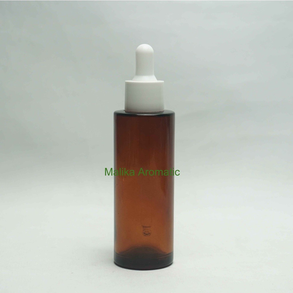 Serum 60 ml RF Amber Original Pipet Putih PP / Botol Pipet Karet / Botol Serum / Botol Kaca Kosmetik