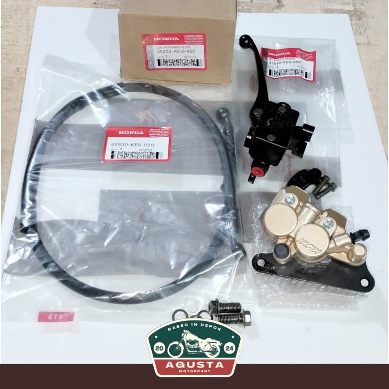 KALIPER CAKRAM SET MASTER REM DEPAN SUPRA X PNP FITNEWFIT LAMA SUPRA X125 KARISMA HONDA KEV ASLI NIS