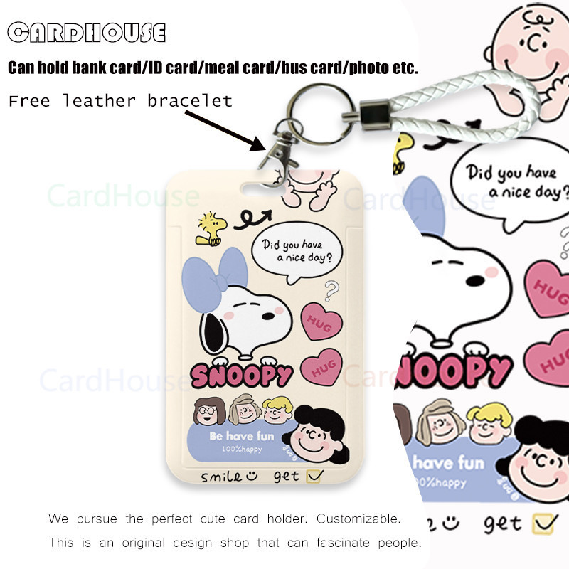 

( CardHouse ) ID CARD HOLDER Kartun Snoopy LT94 Tempat Kartu Photocard Photo Card KARTUN