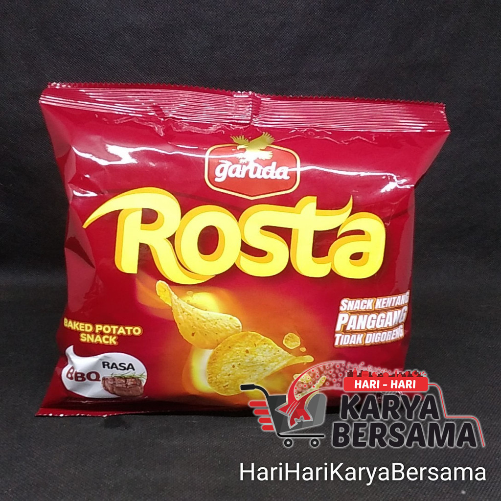 

MAKANAN RINGAN SNACK GARUDA ROSTA KENTANG PANGGANG BBQ 60GR