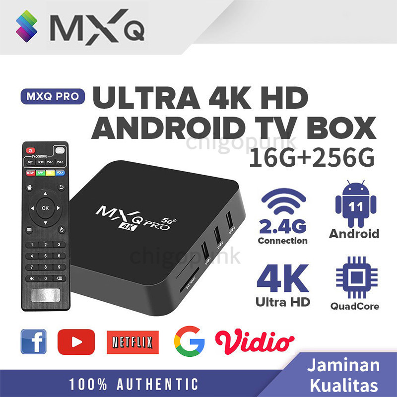 Android Tv Box MXQ Pro Android 12.0os 2.4G WIFI 16gb Ram 256gb Rom STB 4K Smart TV Box Unlock Tv Box