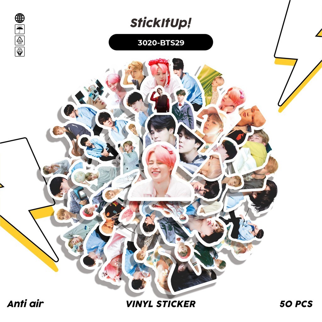 

COD✨ 50 Pcs Stiker PARK JIMIN SERIES 06 Lucu Anti Air Untuk Dekorasi Notebook Sepeda Skateboard Handphone DIY