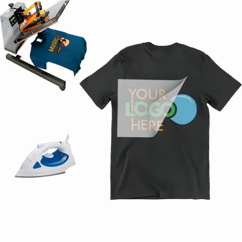 

Custom Heat Transfer Stickers Brand Logo or Picture Iron On Heat Transfer Stickers For Clothing Elastic Washable Colorful Vinyl