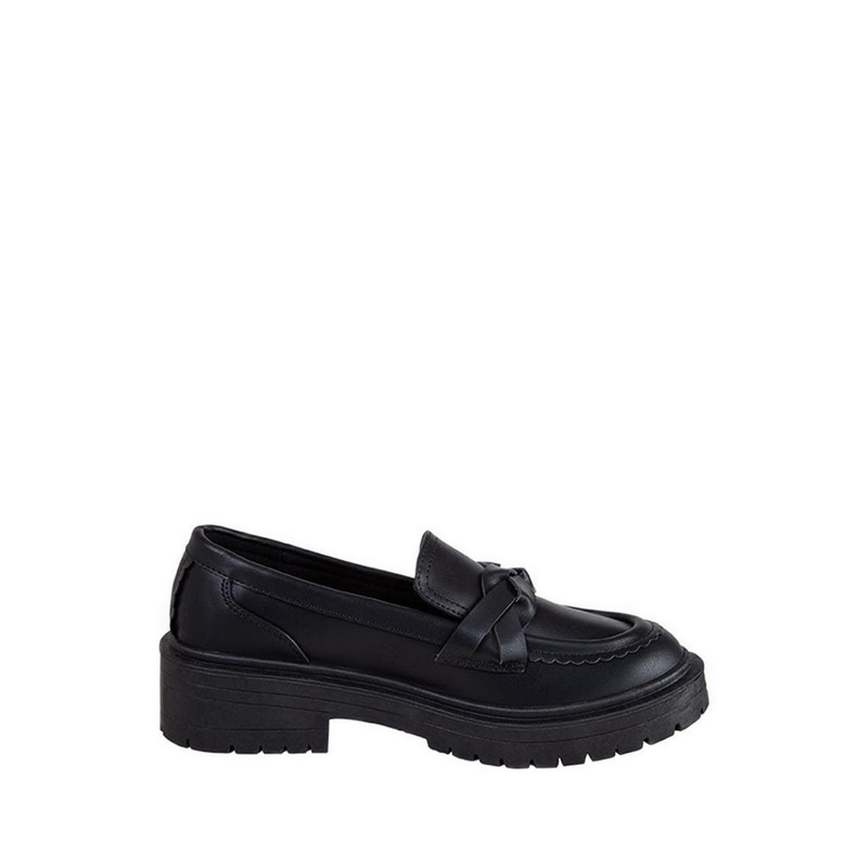 Payless Brash Royalty Womens Octavia Lug Loafers - Black_15