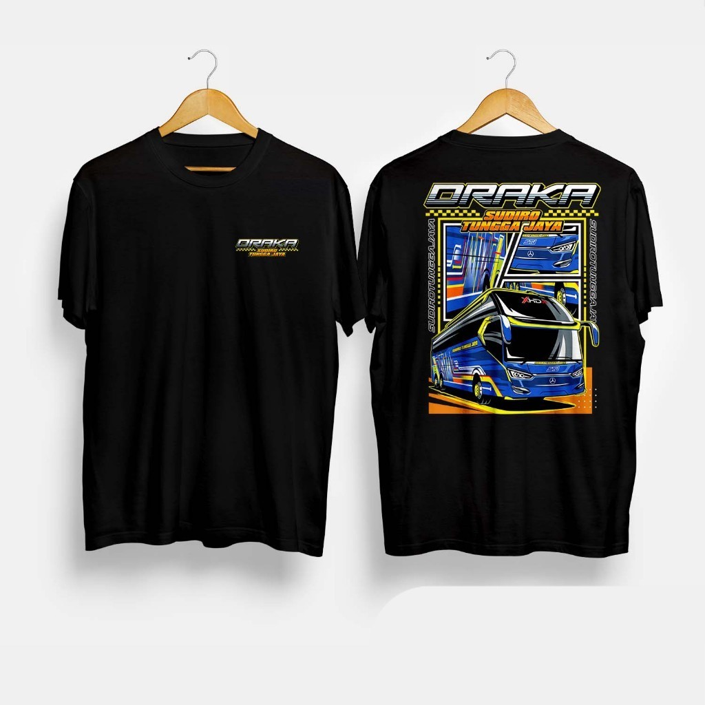 (FREE STICKER) Kaos Baju Bus Draka Sudiro Tungga Jaya STJ Busmania Bus Mania Kaos Bus