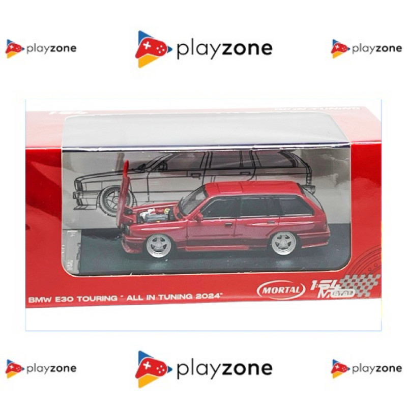 Mortal 64 BMW E30 Touring Red Open Hood Limited Edition