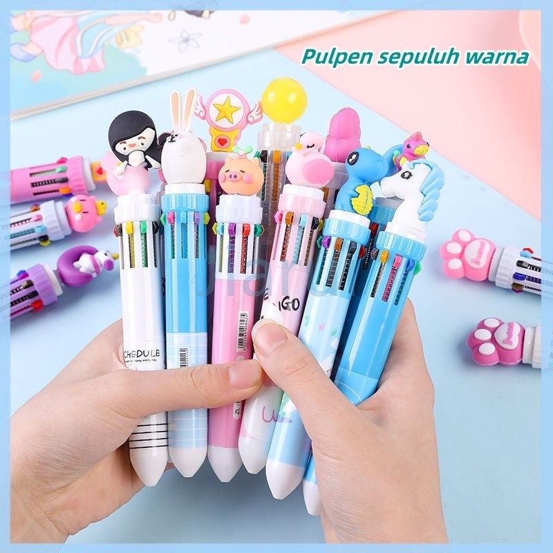 

Jiarui bulpen 10 warna bermotif lucu/pulpen/pulpen anak anak