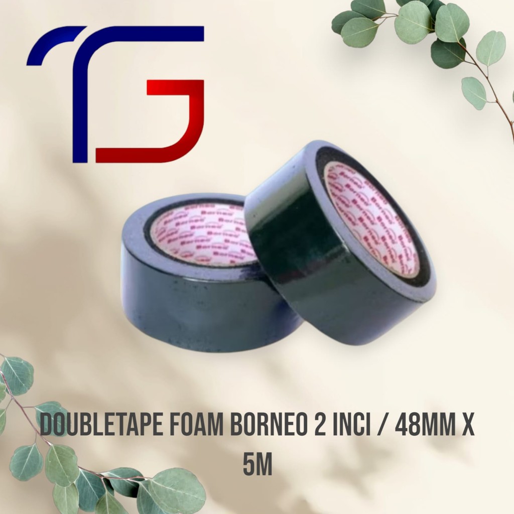 

Doubletape Foam Borneo 2 inci / 48mm x 5m Murahhh