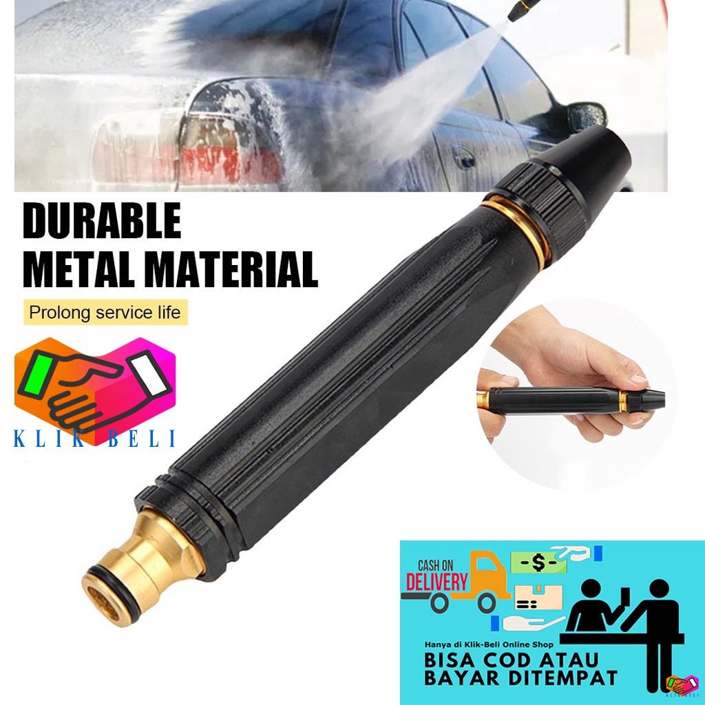 Kepala Semprotan Air Kuningan Cuci Mobil Motor AC Semprot Jet Taman Hose Nozzle Solid Spray