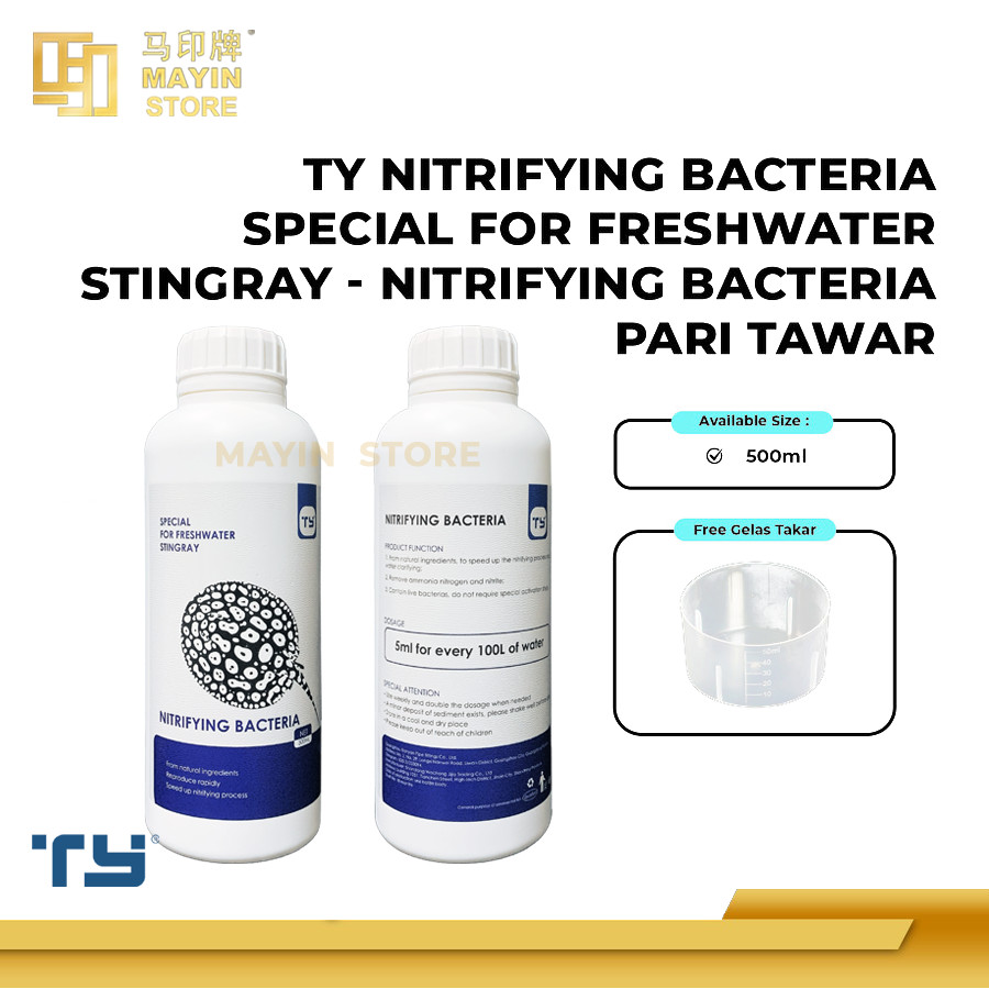 TY Nitrifying Bacteria Special for Stingray Fresh Water - Bakteri Ikan Pari Air Tawar