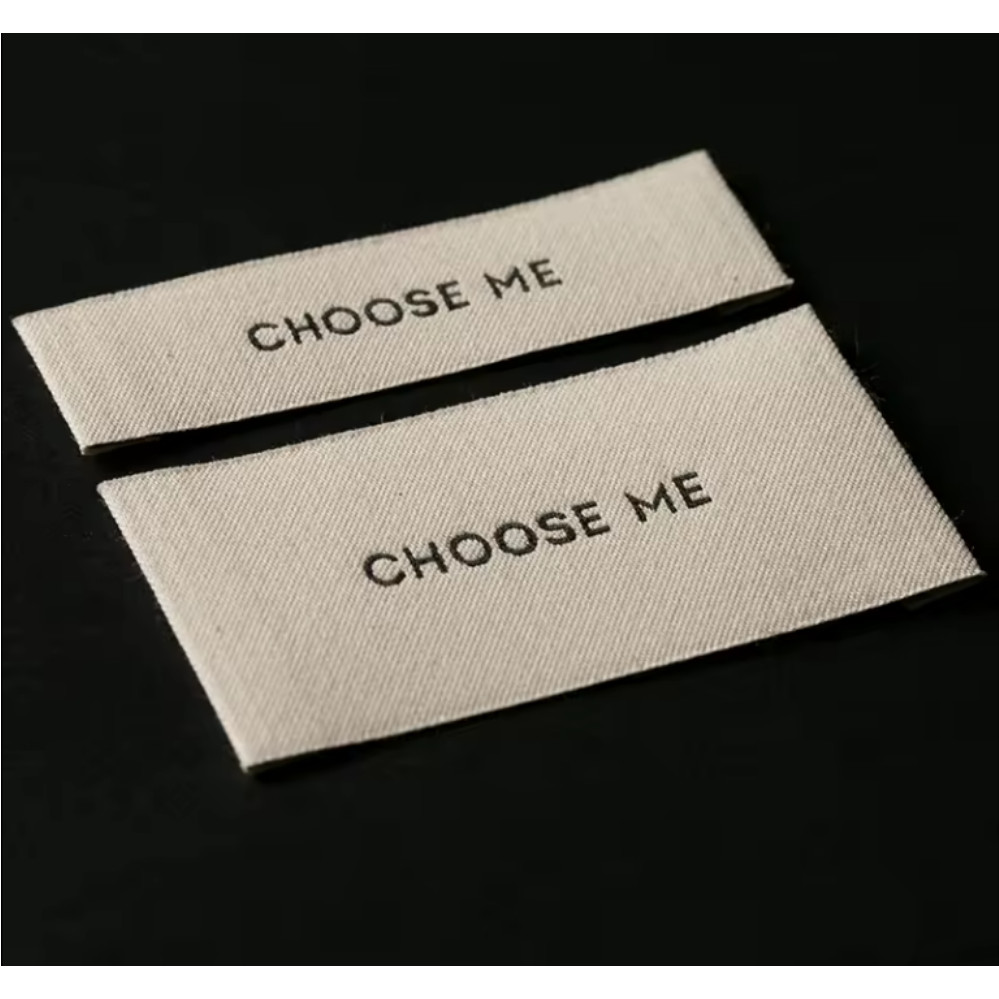 

Custom Woven Garment Labels Printed Clothing Label Satin Labels Shoes Bales DIY Private Fashion