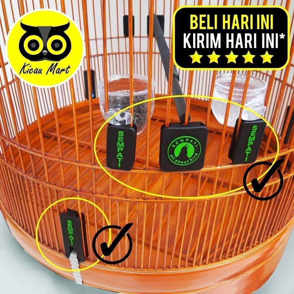 KICAU MART VARIASI SANGKAR BURUNG MURAI KARET SEMPATI STOPER AKSESORIS BISA UNTUK KANDANG EBOD ORIQ 