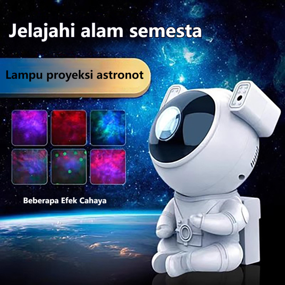 Astronot Lampu Pajangan Tidur Lampu Proyektor Proyektor Galaxy