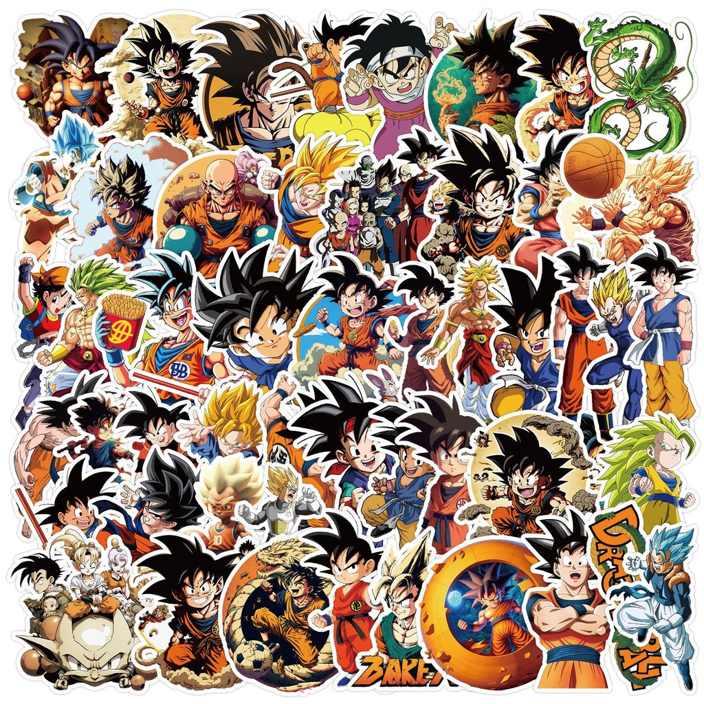 

50-100pcs Dragonball Evolution Cartoon Graffiti Sticker Luggage Computer Waterproof Stickers Decoration Supplies Kids Toy