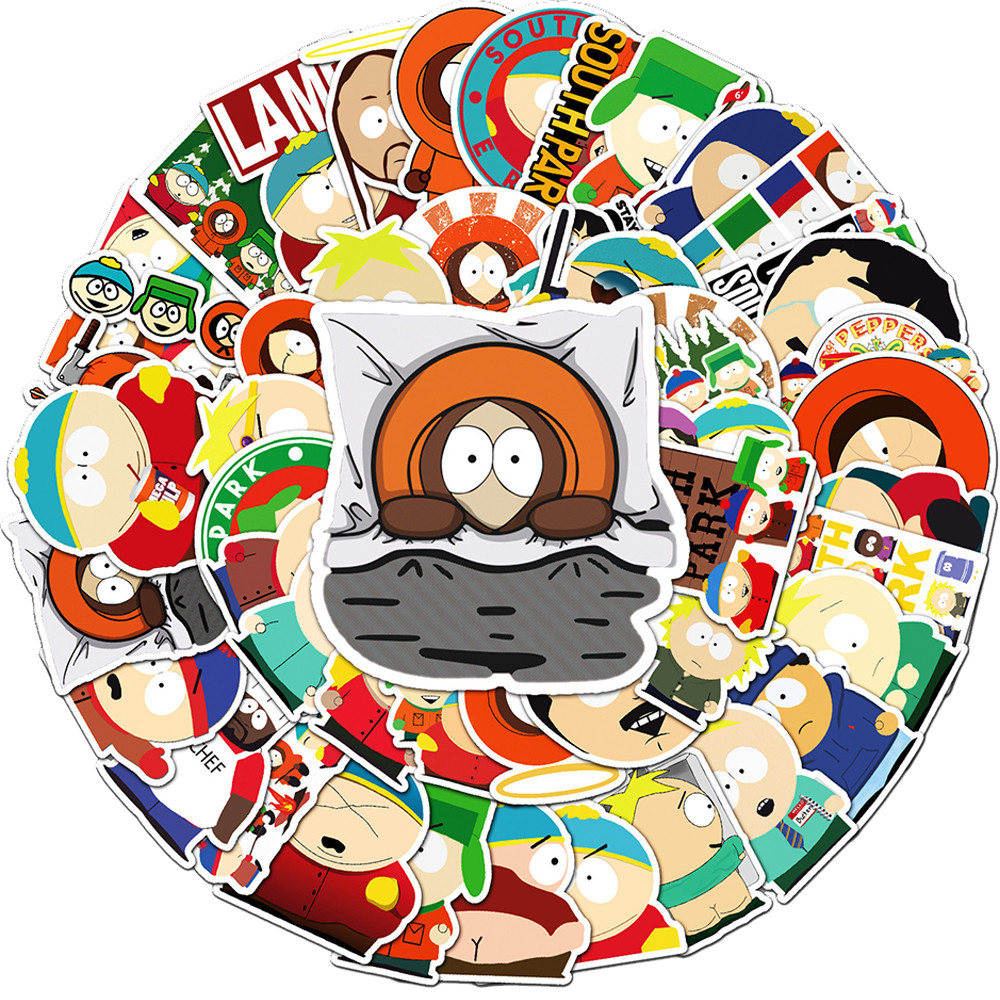 

10/30/50pcs Parks In The South Cartoon Stickers Decals Toys DIY Phone Laptop Skateboard Car Waterproof Cute Anime Sticker Gifts