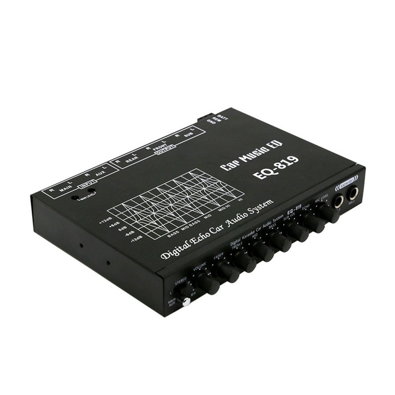 EQ-819 Multifunctional Car Audio EQ Tuning Crossover Amplifier Parametric Equalizer Car Audio Equali