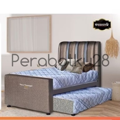 [PERABOTKU28] PLEASURE Bed Dorong Spring bed 4 kaki 3 in 1 Tipe New Teenager - Bed Dorong 3in1 - tip