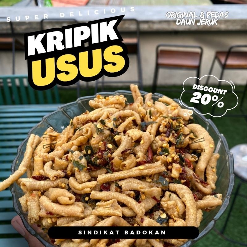 

COD kripik bayar di tempat 100Gram kripik usus pedas daun jeruk nagih gurih Trusted free ongkir
