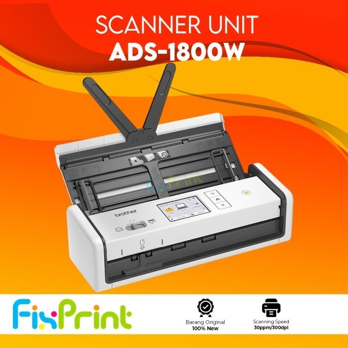 Scanner ADS-1800W Scanner Dokumen ADS 1800 Mesin Portable Scanner Document ADS1800 Duplex ADF Wirele