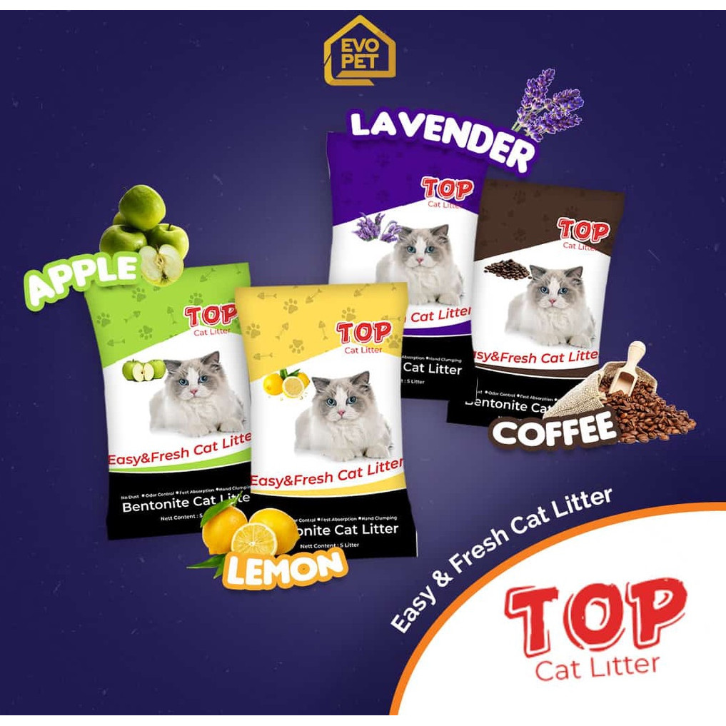 PASIR TOP 10L - pasir gumpal kucing